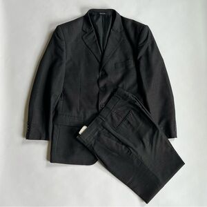 Bracciolin Collection Men Dark Grey Pinstripes 2 Piece Suit